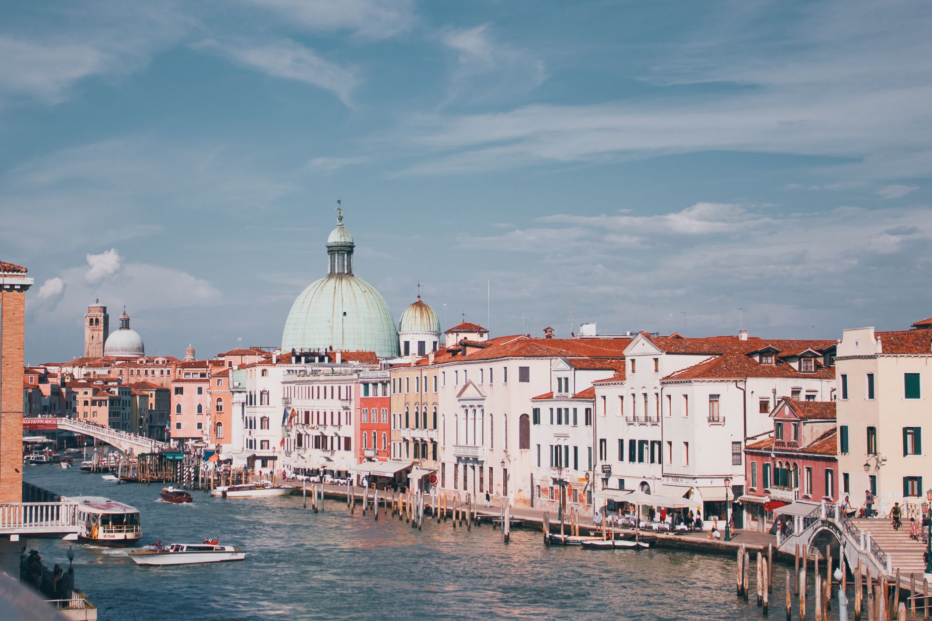 Il Canal Grande di Venezia con le sue architetture storiche